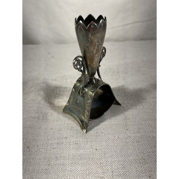 Rare Treble plate toothpick Holder By Simpson Hall Miller & Co 1880 To 1920 - Picture 2 of 6